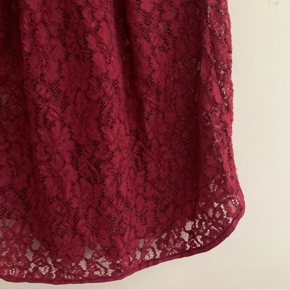 Wilfred Red Lace Racerback Tank Top M - Picture 4 of 6